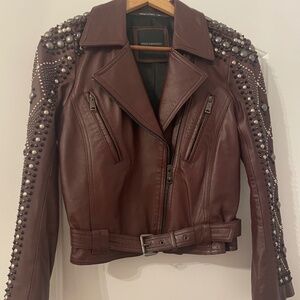 Nour Hammour Leather Jacket